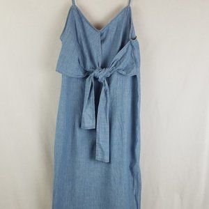 NWT TopShop Size 4 Denim Midi Dress